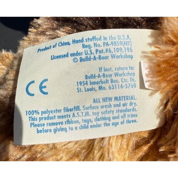 Build-A-Bear Plush Calico Cat Teddy Heart Patch Stitch Stuffed Toy Support Pet - Picture 14 of 16